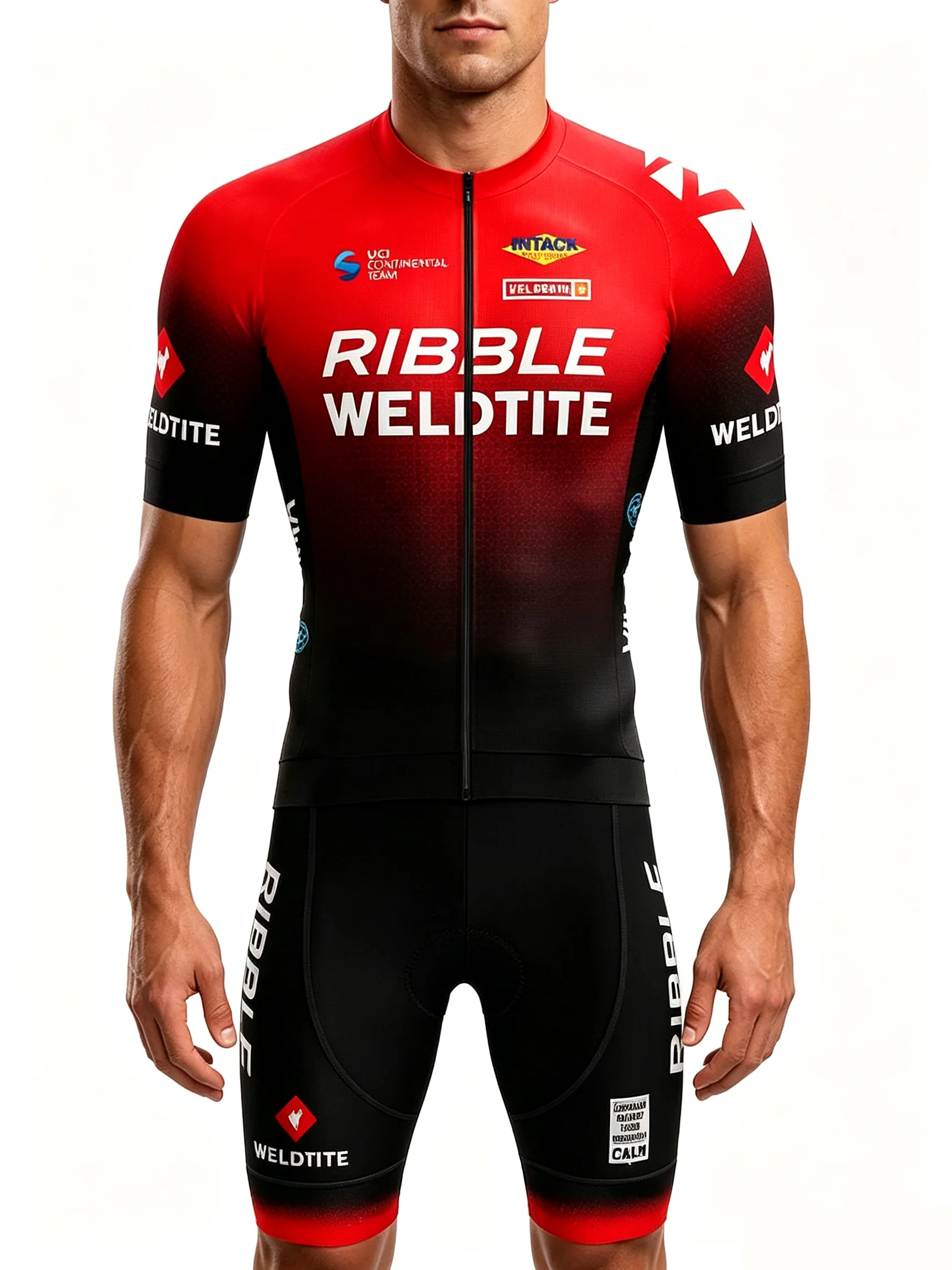 Ribble Weldtite Radtrikot-Set für Herren, Fahrradbekleidung, MTB-Fahrradbekleidung, Uniform, Maillot Ropa Ciclismo, Radfahren, Fahrradanzug – Detail 5