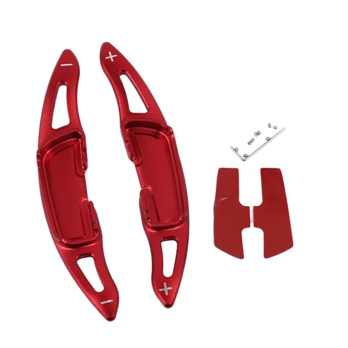 Imagen 2 del producto Extensiones de Palanca de Cambios para Volante, Cubiertas para Mazda 3 6 Axela CX3 CX5 MX5 CX9, Accesorios de Decoración Interior de Aluminio, 2 Piezas