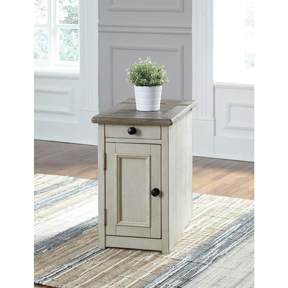 Ashley Furniture Signature Design-Bolanburg bijzettafel voor stoelen, 14"B x 24"D x 23"H, Whitewash