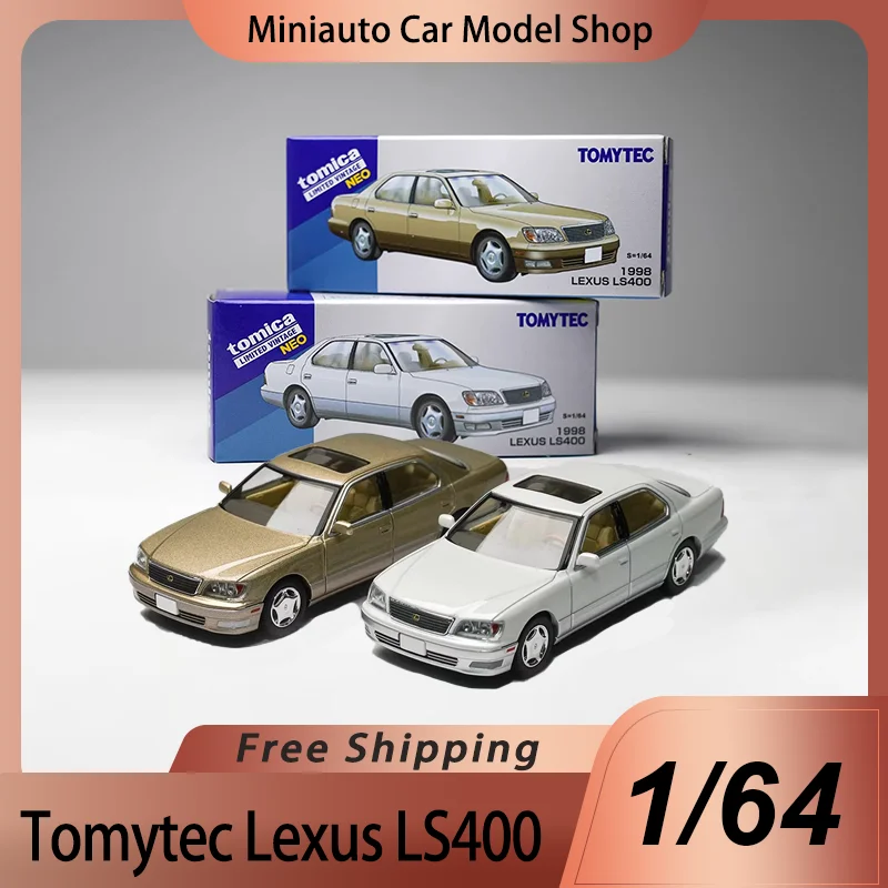 Nuevo en Stock, Tomytec Tlv 1:64, Lexus Ls400, Modelo a Escala de Aleación Fundida a Presión, 1998, Lexus Ls400 Sedán, Juguete de Auto, Adorno para Niños, Regalo