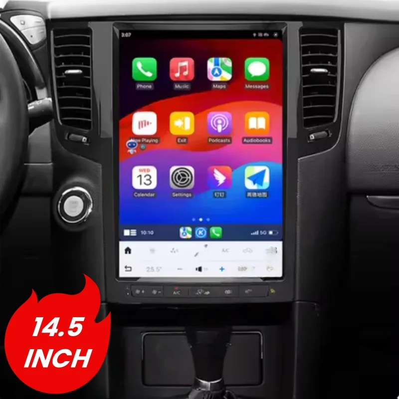 أندرويد 13 لإنفينيتي FX25 FX35 FX37 2009-2012 Qx70 2013-2016 شاشة نظام تحديد المواقع والملاحة السيارات مشغل وسائط متعددة IPS Carplay #2