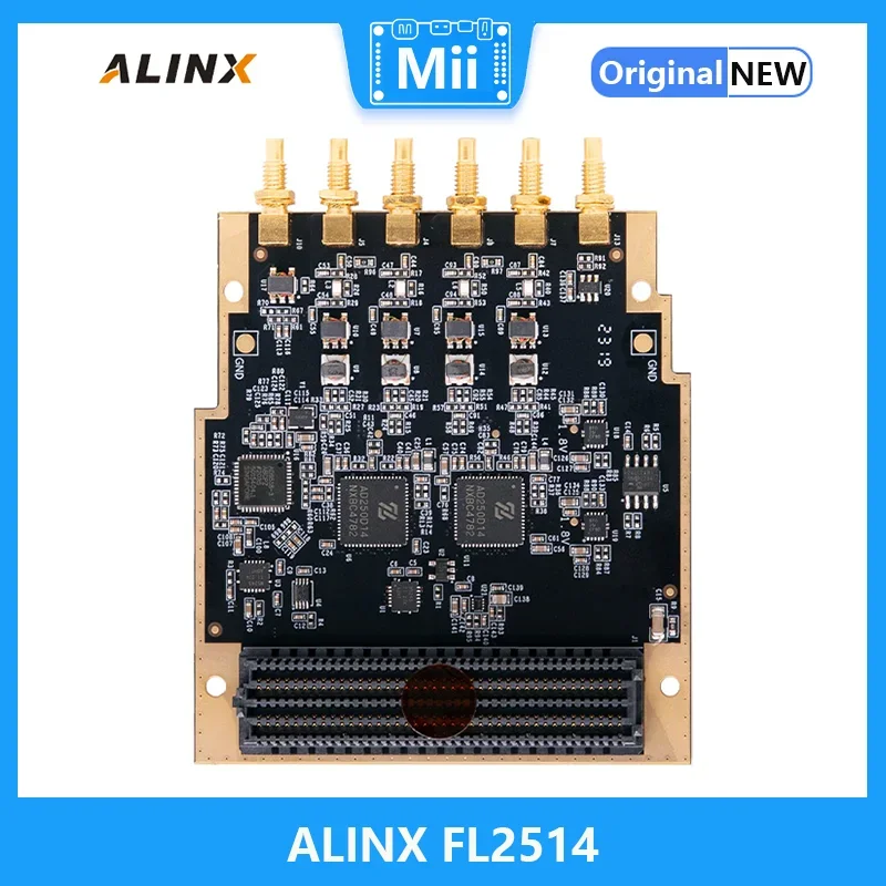 

ALINX FL2514 4-полосная 12-бит 250 Мвыб./С AD-вход аналогово-цифровая субплата LPC FMC модель FL2514