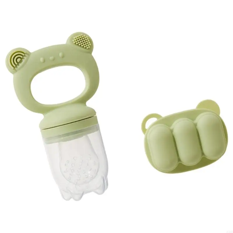 J2HD Baby Fruit Teeder & Freezer Nibble Tresh Combo ، Milbilk Prognze Trouze Moulds for Baby التبريد التسنين