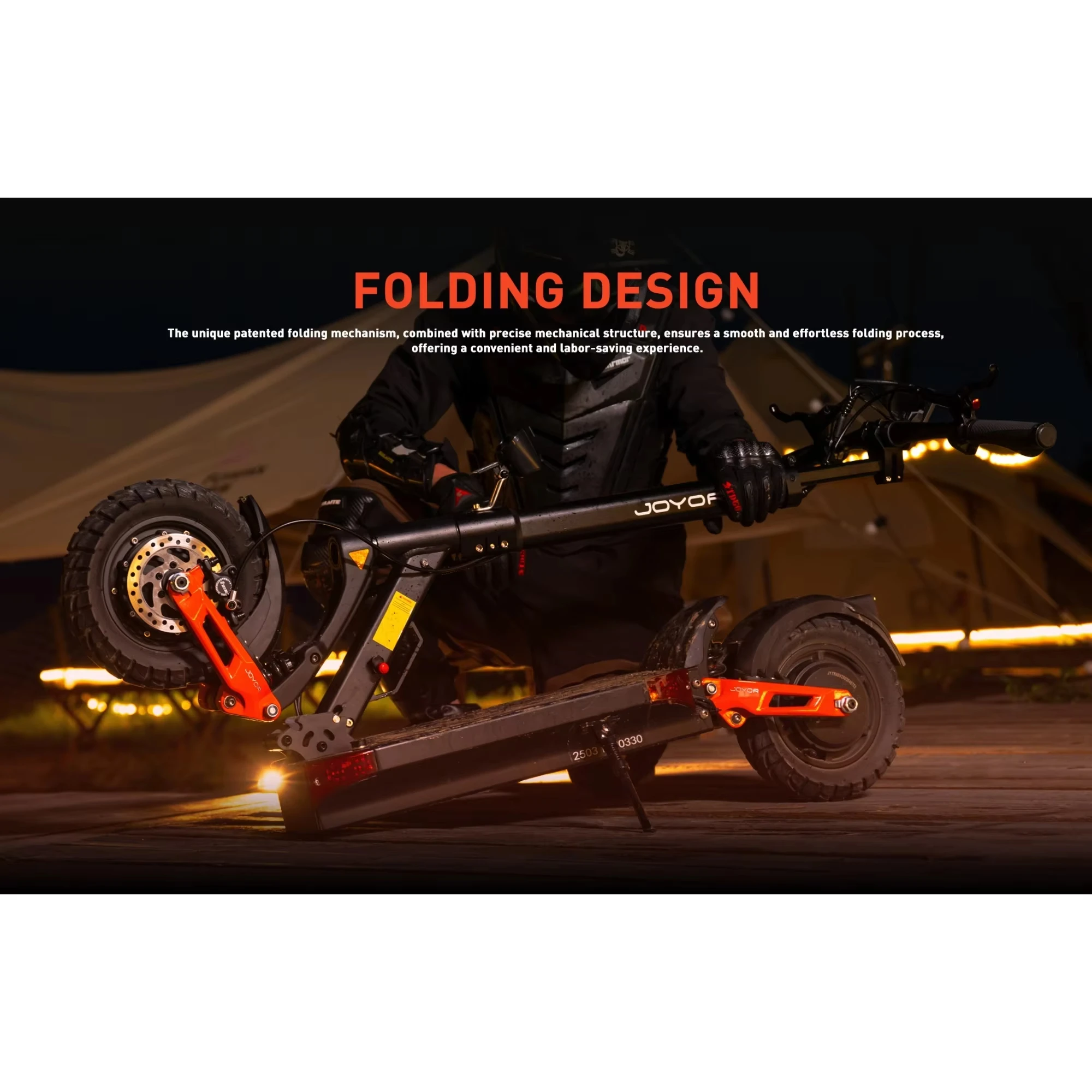 JOYOR T10 سكوتر كهربائي للبالغين 2000 واط محرك مزدوج 60V18Ah بطارية 10 بوصة الإطارات الهيدروليكية الفرامل سكوتر كهربائي قابل للطي #6