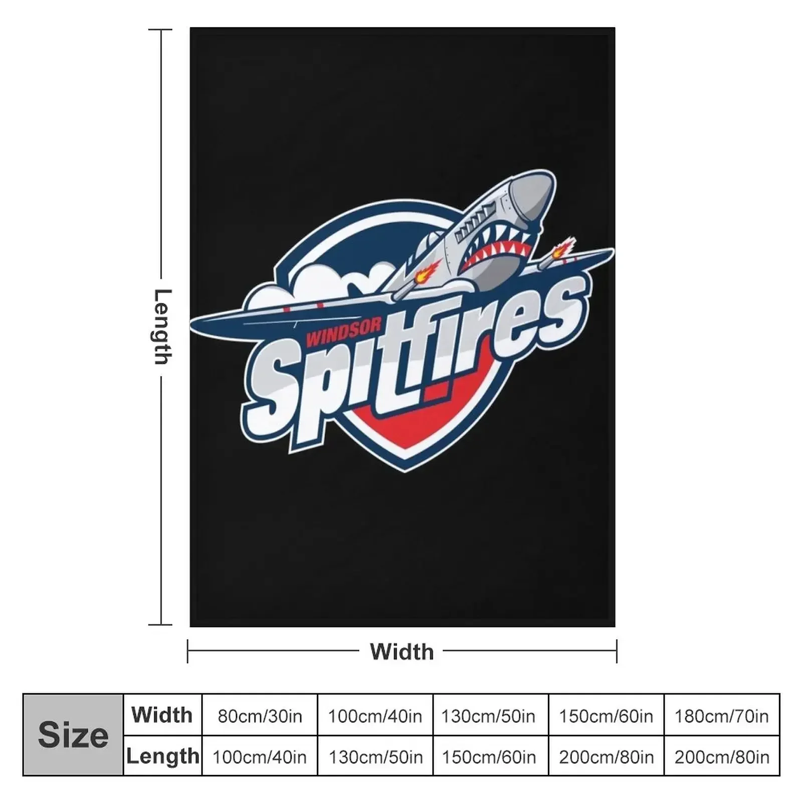 Windsor Spitfires Throw Blanket Nap Beautifuls Blankets