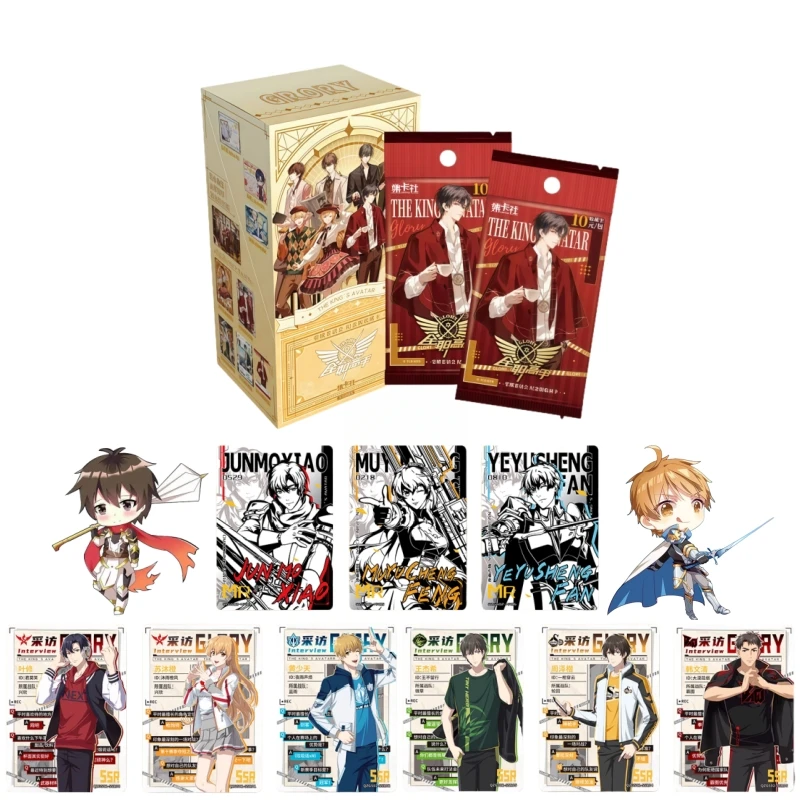 

Официальное оригинальное аниме King's Avatar Series, карта, роман, персонаж, коллекция периферийных устройств, игрушечная карта, подарок, оригинальная коробка