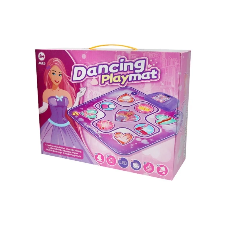 Dancing Playmat Music Mat Kid Plays Carpet Rug Dance Blanket Dancing Pad Game Dance Mat Parent-child Interactive Toy