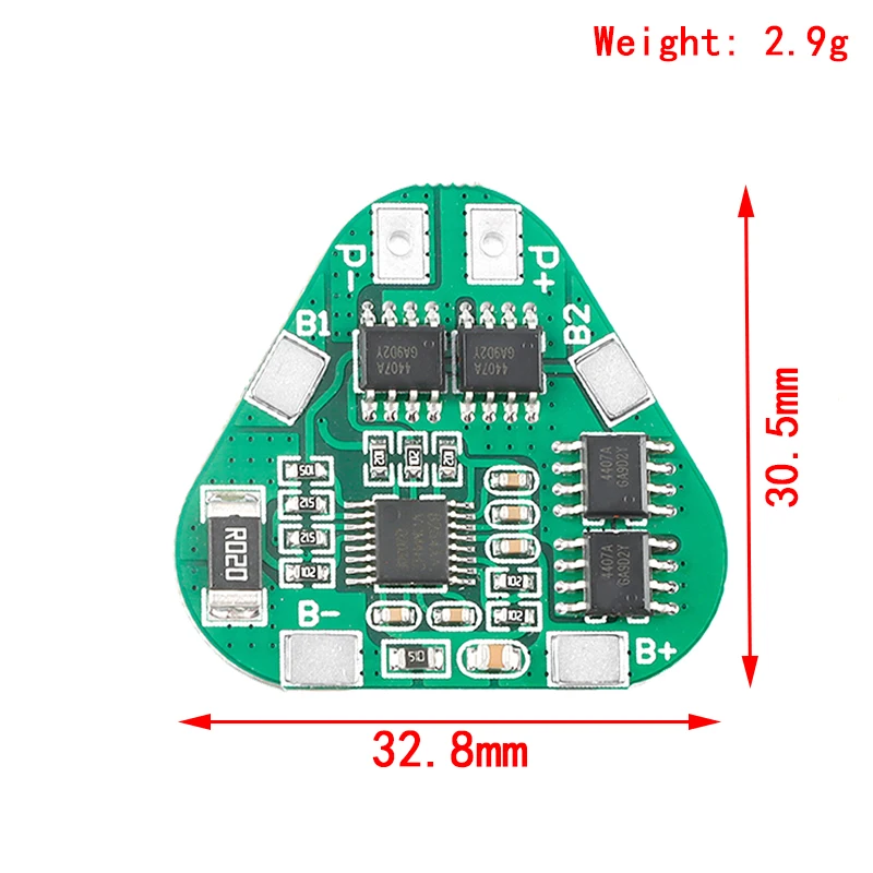 3S 12V 18650 Lithium Battery Protection Board 11.1V 12.6V overcharge over-discharge protect 8A 3 Cell Pack Li-ion BMS PCM PCB