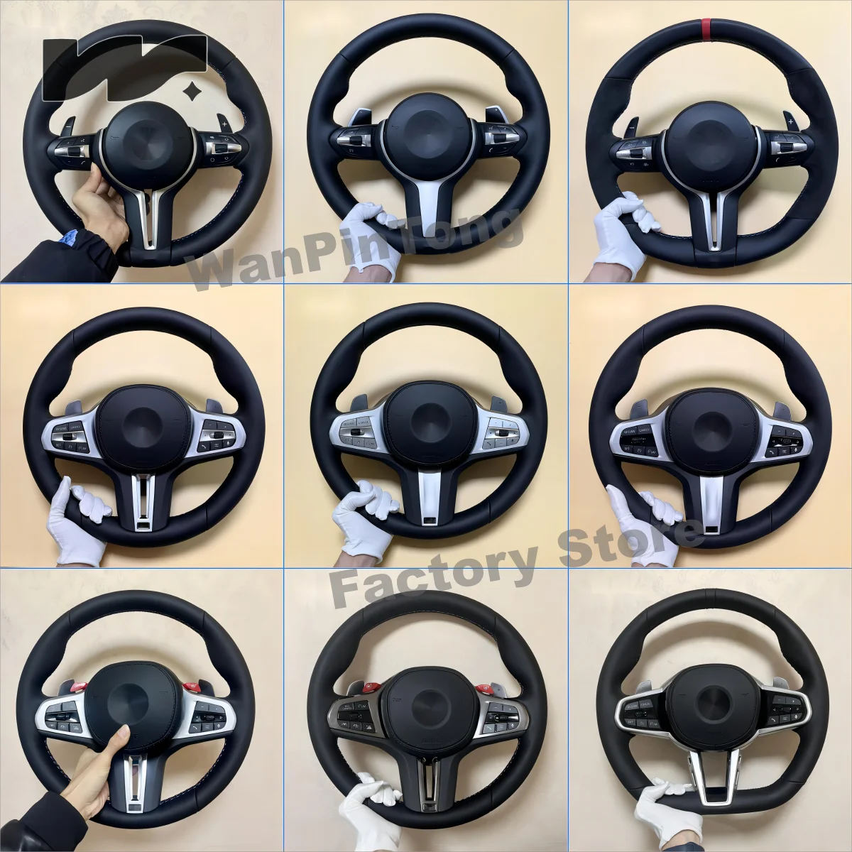 

Steering Wheel Leather M Performance Factory Direct Sale For BMW F10 F30 F06 F35 F18 F15 E46 E60 E53 E84 E70 E71 E90 E91 E92 E93