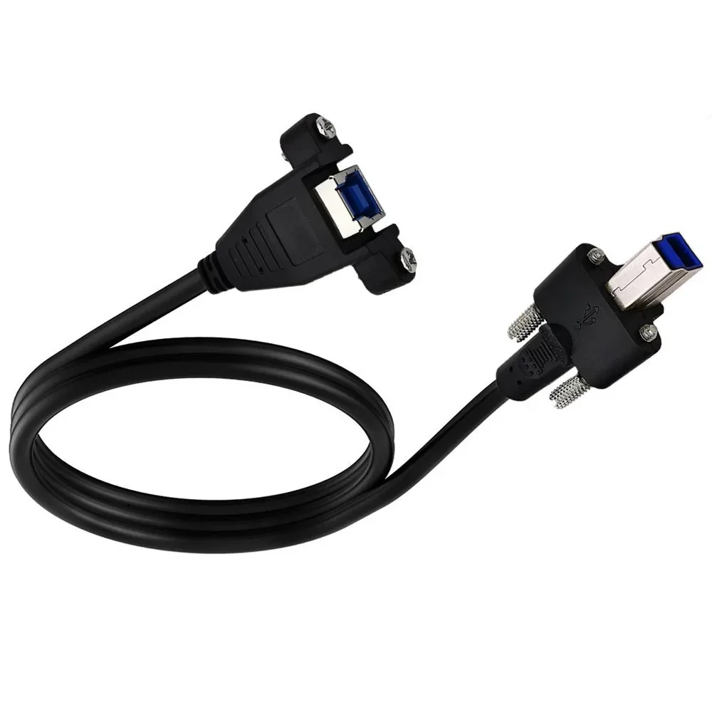 Usb3.0 พิมพ์ส่วนขยาย Docking ข้อมูลสาย Usb BM BF พร้อมสกรู Baffle แผงข้อมูลสาย 5gbps
