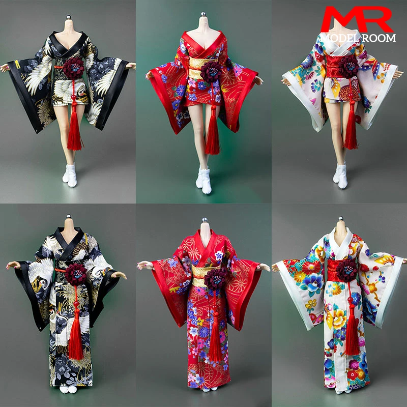 ICE TOYS IC1004 1/6 Scale Female Printing Kimono Bathrobe Soldier Clothes Model Fit 12-inch Action Figure Body