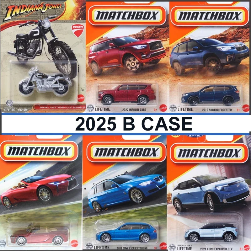 2025 B Matchbox Car Diecast 1/64 Toys Boys Infiniti Ford Dodge Charger BMW Ground Breaker Ducati Scrambler Model Birthday Gift