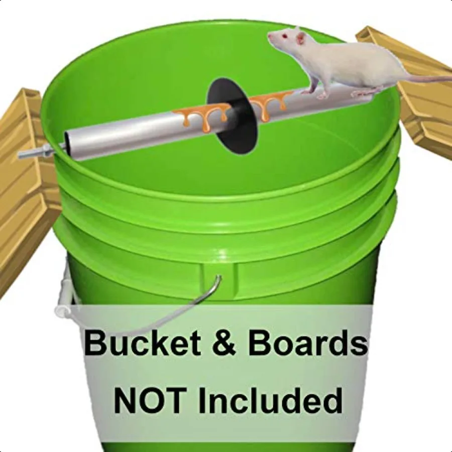 

Ловушка для мыши Live Catch and Release Bucket Spin Roller с оригинальным кольцом для мышей, крыс, грызунов. Гуман. Автоматический сброс опрокидывания. С