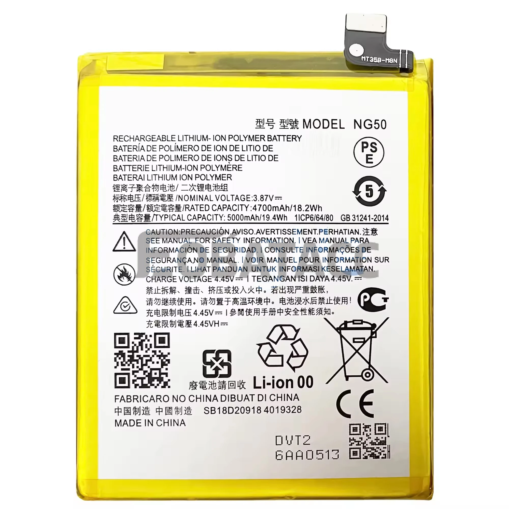 100% New Original Battery NG50 For Motorola  G62/Moto G71 5G /XT2169-Battery + Free Tools