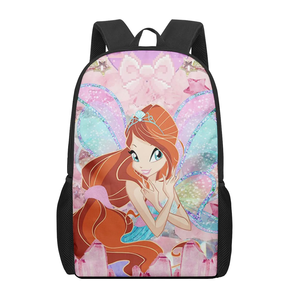 winx clubs School Bags For Boys 3D Print School Kids Bag Kindergarten Backpack Girls Child Bookbag Mochila Escolar