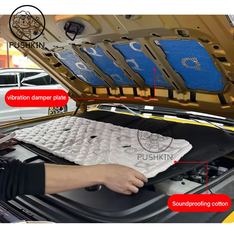 Engine Hood Sound Pad for BYD Leopard 5  DENZA B5 2025 2024 2023 Car Front Heat Insulation Cotton Covers Fireproof Interi
