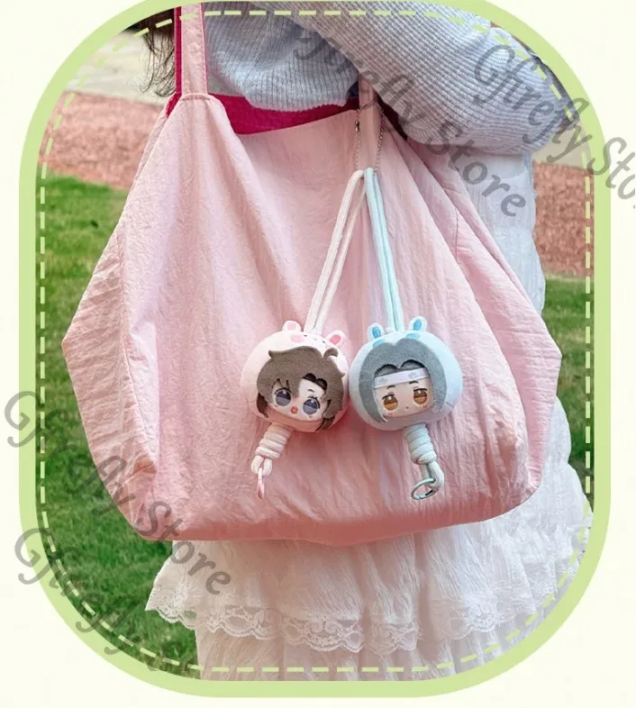 

Grandmaster of Demonic Cultivation Cotton Ornament Puppet Mobile Phone Strap Plushie Lan Wangji Wei Wuxian Cosplay Bag Pendant