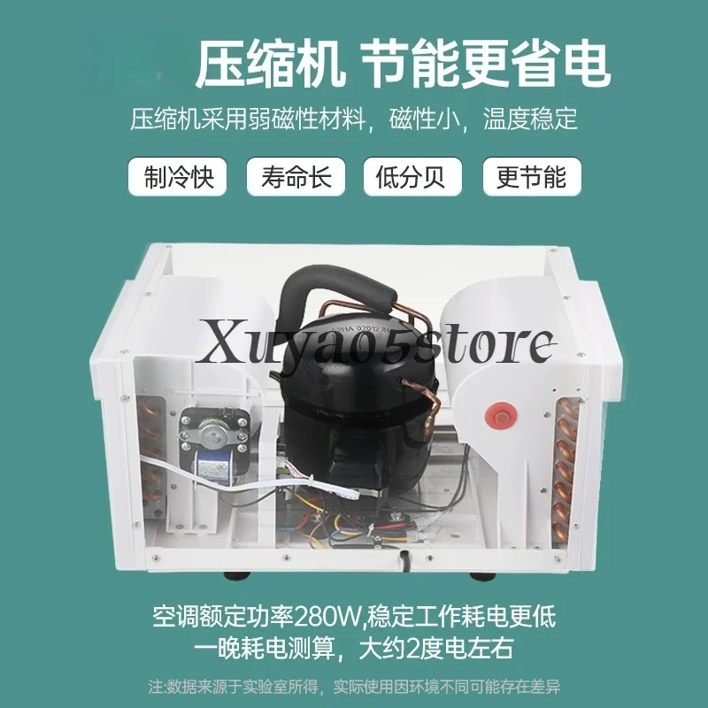 Car Portable Air Conditioner Energy Saving Mini Mobile AC with Remote Control for Home Dorm Office Camping Caravan
