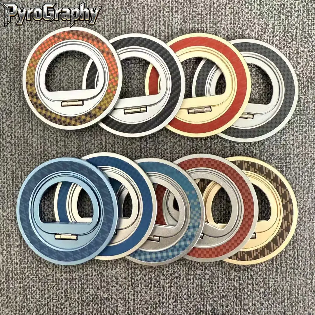 

Пирографический Magsafe из алюминиевого сплава, легкое вращающееся кольцо с текстурой из углеродного волокна, ленивая настольная подставка, магнитный держатель для мобильного телефона