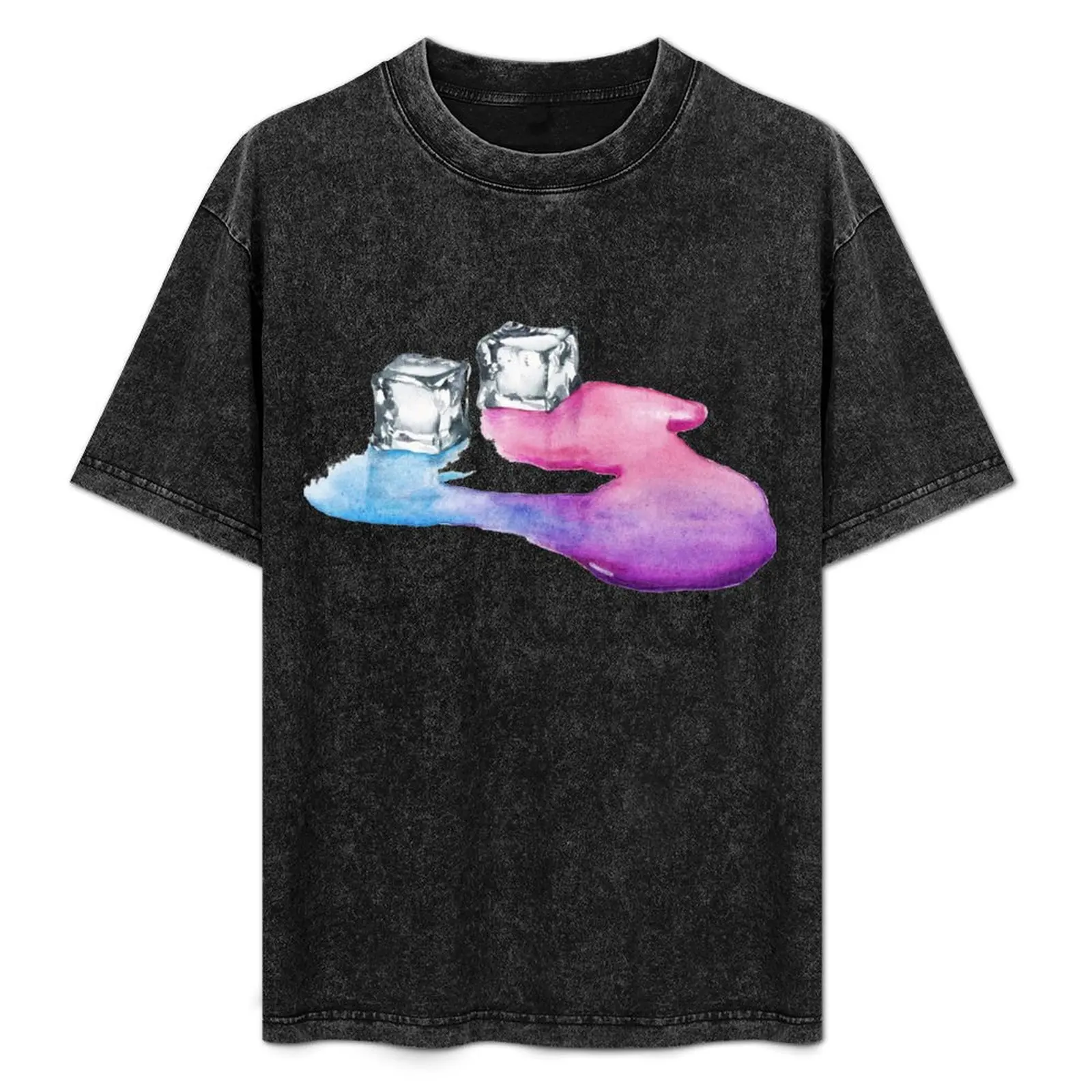 

Melting Ice Cubes (TharnType) T-Shirt Minimalist Casual Short Sleeve Top