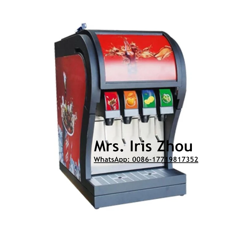 

3/4 pumps CE ISO certified one year warranted 4 valves coke dispenser coke post mix soda fountain dispenser