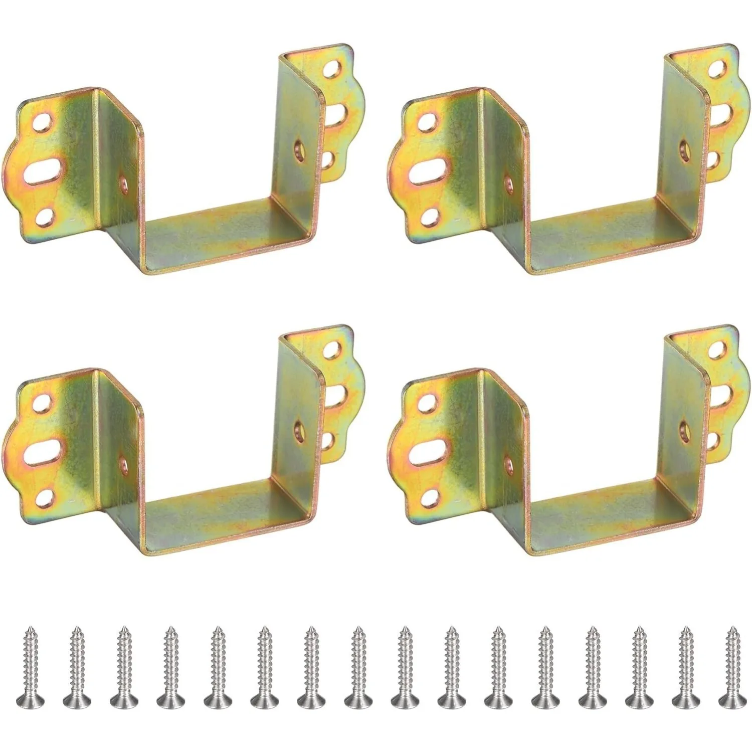 4pcs bed frame bracket, U-shaped corner support frame, bed beam bracket, hardware accessories, bed board fixing