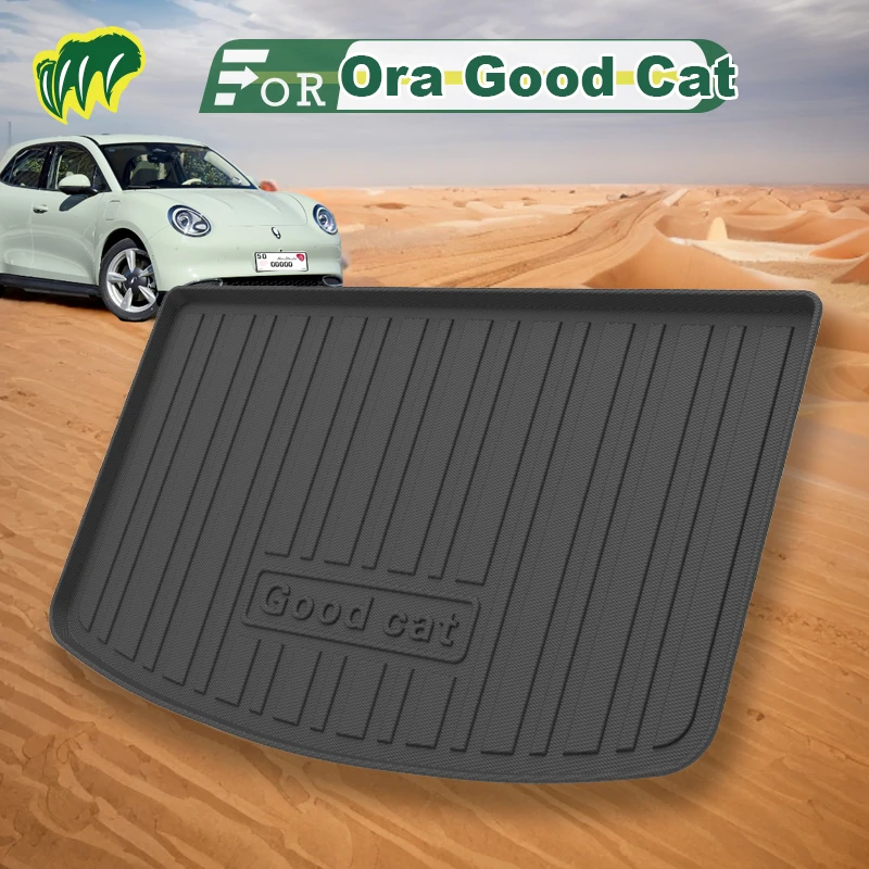 

For GWM Ora Good Cat 2022 2021-2023 Custom Fit Car Trunk Mat All Season Black Cargo Mat 3D Shaped Laser Measured Trunk Liners