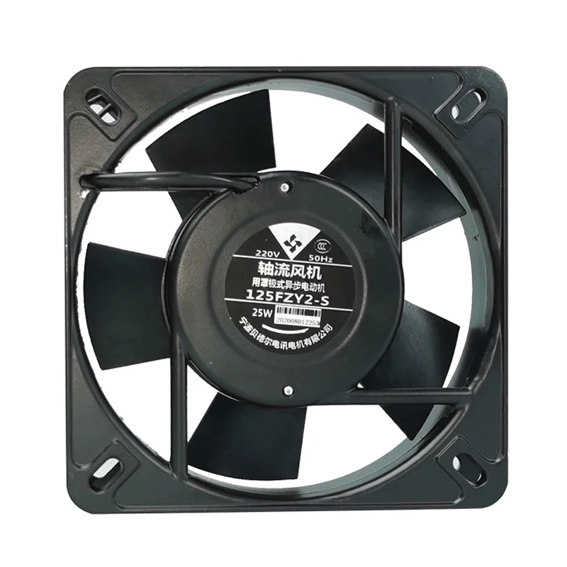 125FZY2-S AC220V 25W 135×135×32mm All Metal Axial Cooling Fan High Temp Cabinet Industrial Exhaust Fan