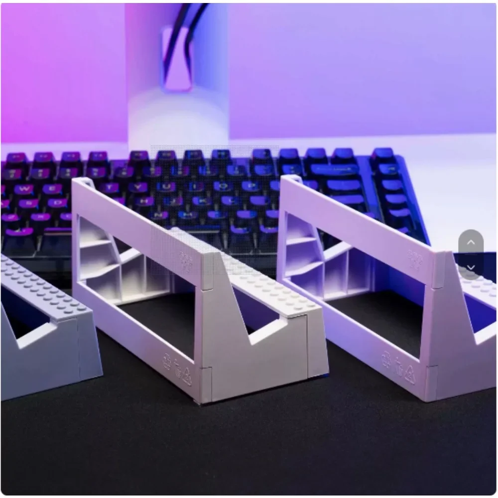 Keyboard Display Stand Storage Rack Take in Customized  Parts Scalable Table Desk Ornament Decor Exhibit Funny Base Station DIY