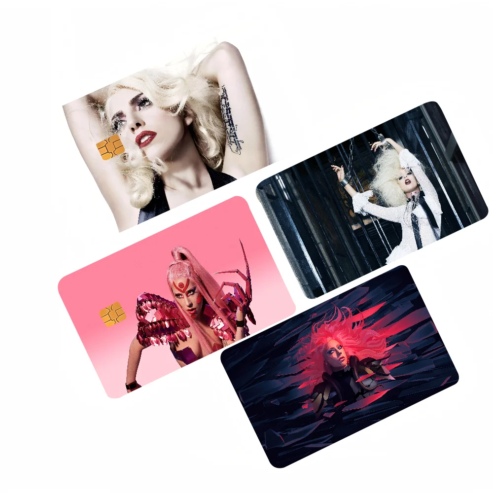 Lady Gaga Various Anime Bank Credit Cards Bus Pass Stickers Cool Decoration Waterproof Stickers Collection Toys Gifts