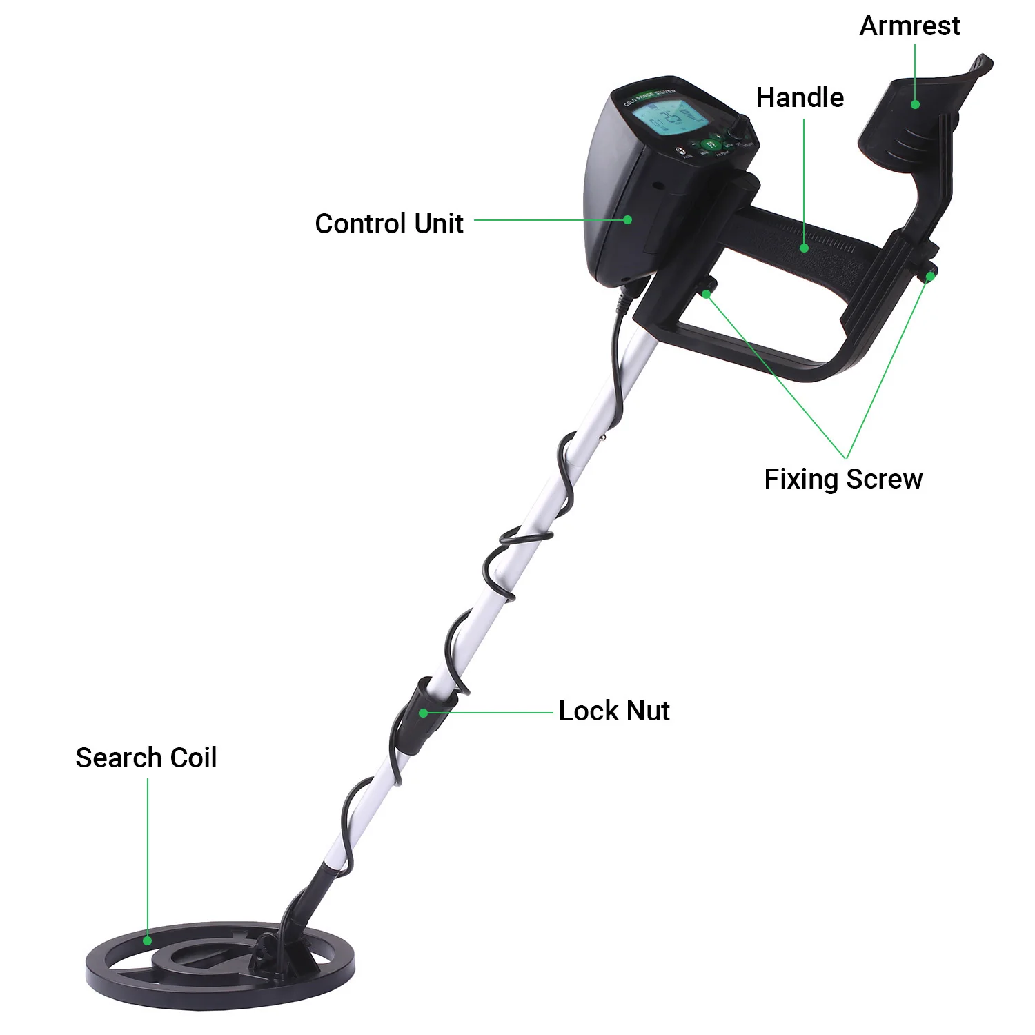 Underground Metal Detector Gold Treasure Hunter Accurate Positioning Strong Resolution Prospecting Finding Scrap Metal MD4090