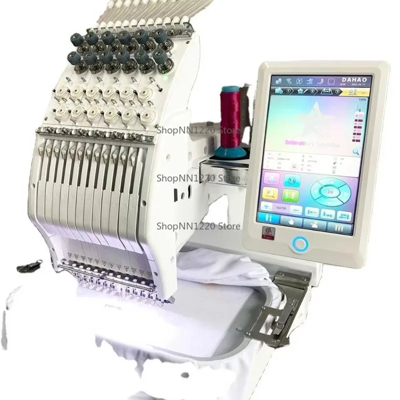 Single Head Mini Cheap Hat Computer Embroidery Machines 200*300 mm for Sale
