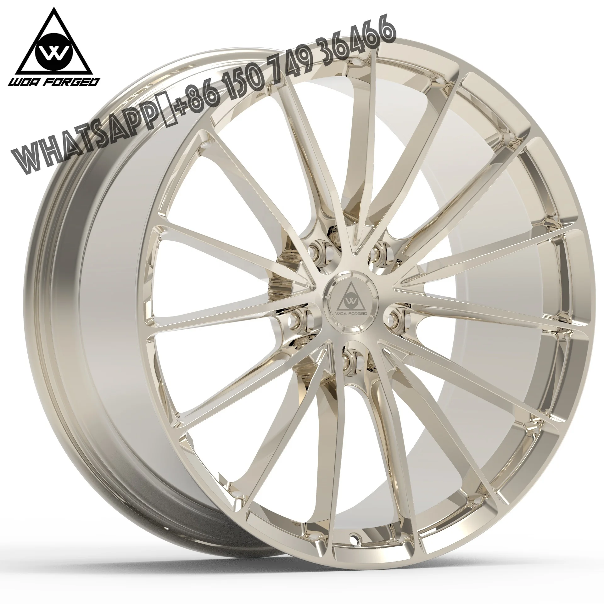 

Alloy Wheels Custom Rim Multi Spoke Forged Wheel P103 Sport Rim 17 18 19 20 21 22 Inch Polished Frozen Gold Aluminum Customized