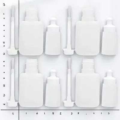 22個入り ネイルポリッシュボトル 10ml 空ボトル 再利用可能 トラベル用トップコートボトル ブラシ付き DIYミックス グリッターオイル ベースジェル バイアル