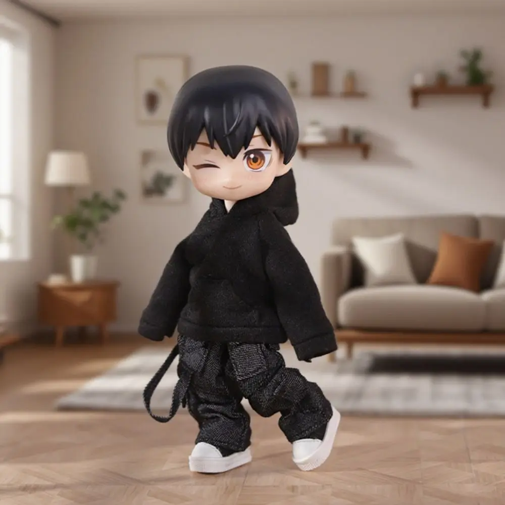 موضة Hoddies بلايز 3 ألوان دمى هدايا دمية جيب قميص لباس غير رسمي ملابس دمى لدمى 1/11 ob11 لدمى 1/12 Bjd