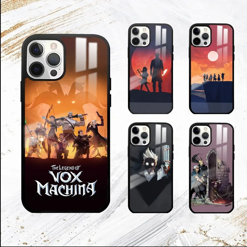 Cartoon L-Legend V-Vox Machina Phone Case For iPhone 16 15 14 13 12 11 Pro Max Plus Mini PC Mirror Fashion  phone case