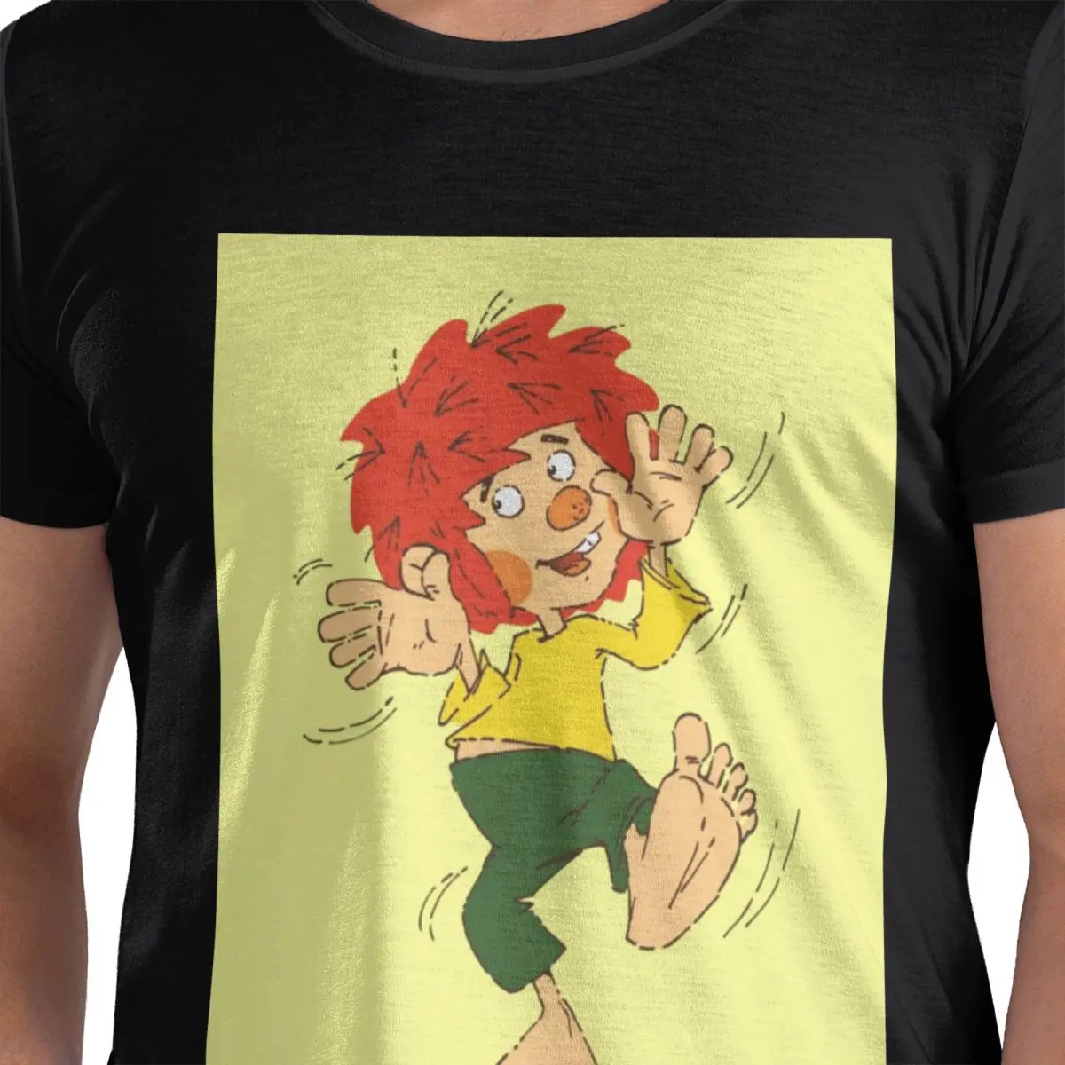 

Футболка Pumuckl Tanzen из 100% хлопка, мужские модные футболки, мужские футболки с круглым вырезом и коротким рукавом, S-6XL