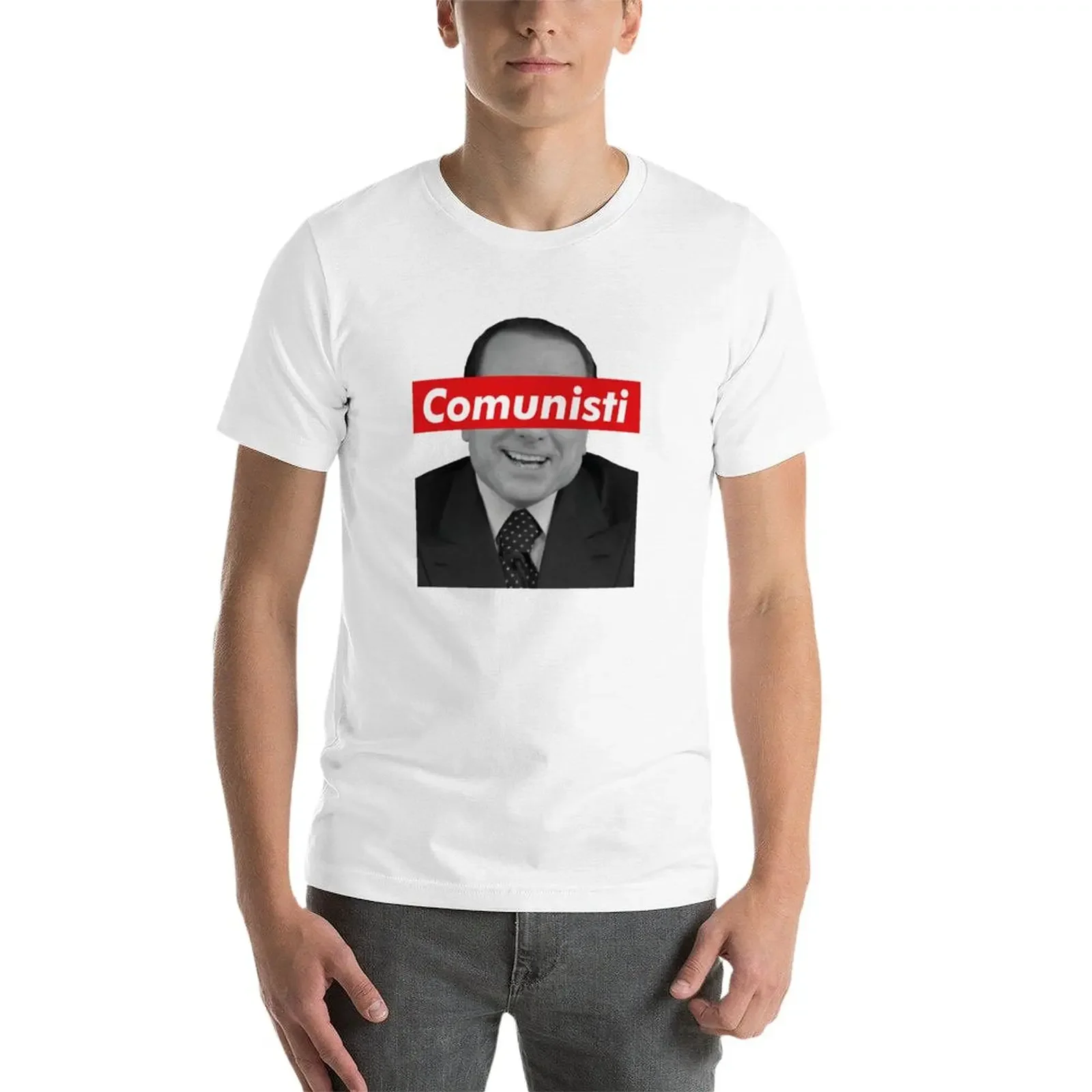 Berlusconi comunisti T-Shirt cute tops vintage clothes mens graphic t-shirts funny