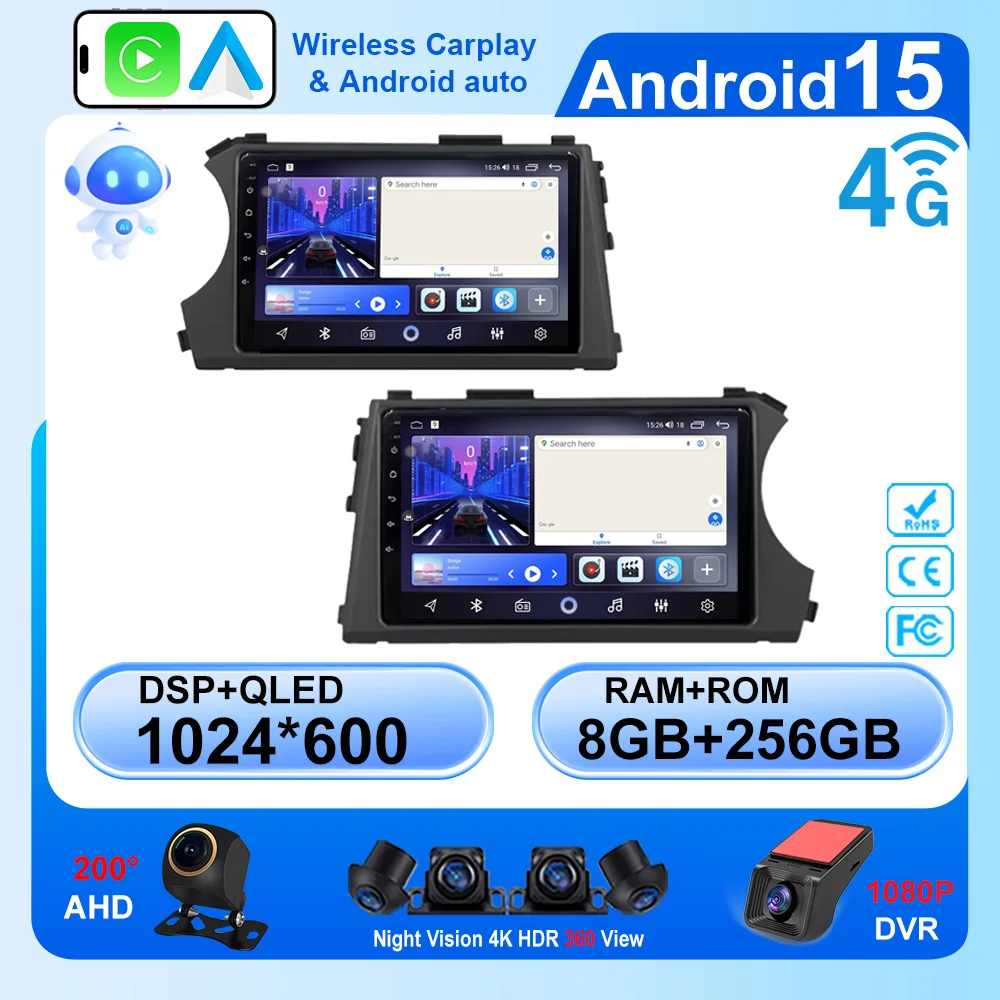 

Android 15 For SsangYong Kyron Actyon 2005 - 2013 RHD LHD Auto Radio Multimedia Player GPS Navigation Touch Screen Head Unit DVD