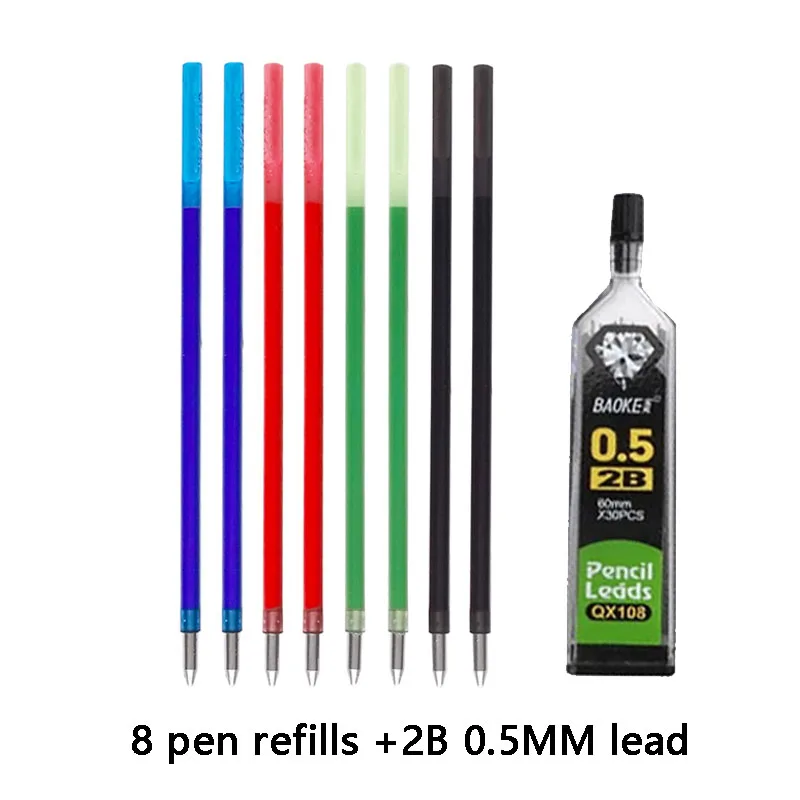 6-in-1 Multi-Color Pen Set - 5 gekleurde balpennen - 1 automatisch potlood - Geschikt voor het markeren van kantoor- en schrijfmaterialen