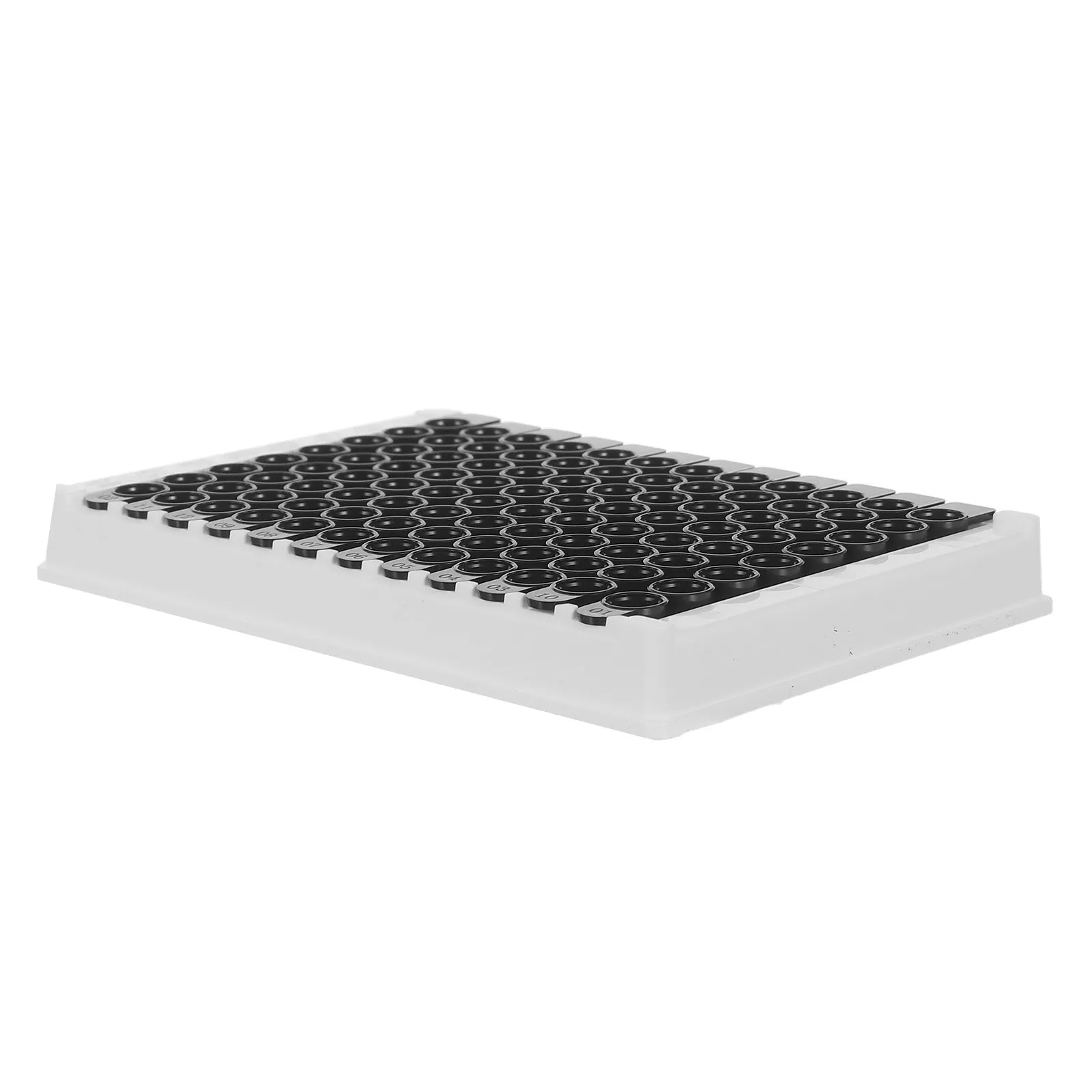 Detachable 96-Well Elisa Plate Black Bottom Medium-Binding Polystyrene Microplate for Fluorescence Chemiluminescence Chemical