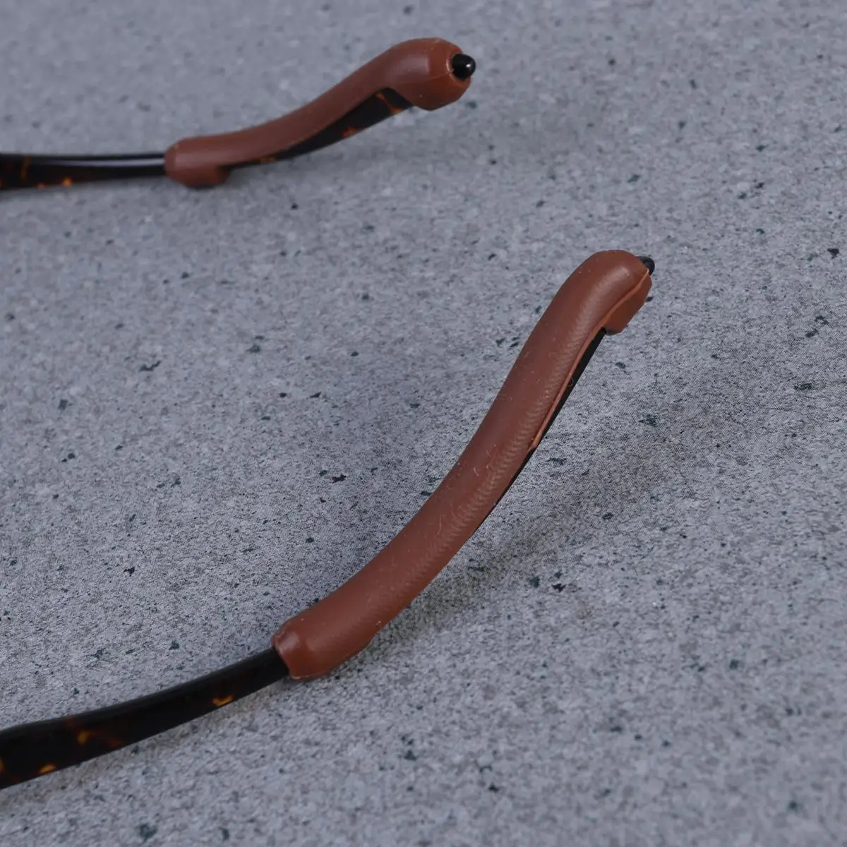 5 paires de housses de lunettes antidérapantes, 55mm de longueur, 7mm de diamètre, poignées d'oreille, crochets en Silicone pour accessoires de lunettes, convient à toutes les lunettes