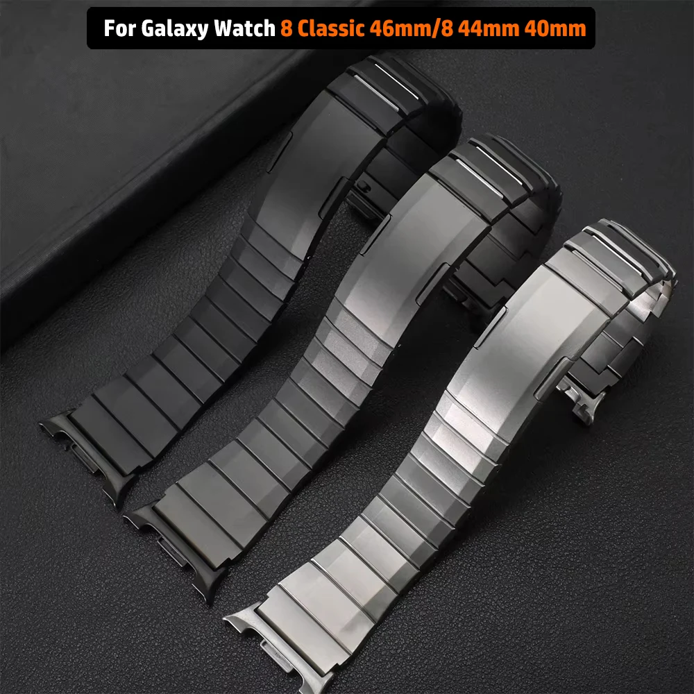 

Ремешок из нержавеющей стали для Samsung Galaxy Watch 8 Classic 46 мм 8 40 мм 44 мм Металлический мужской браслет для Samsung Galaxy Watch Ultra 47 мм