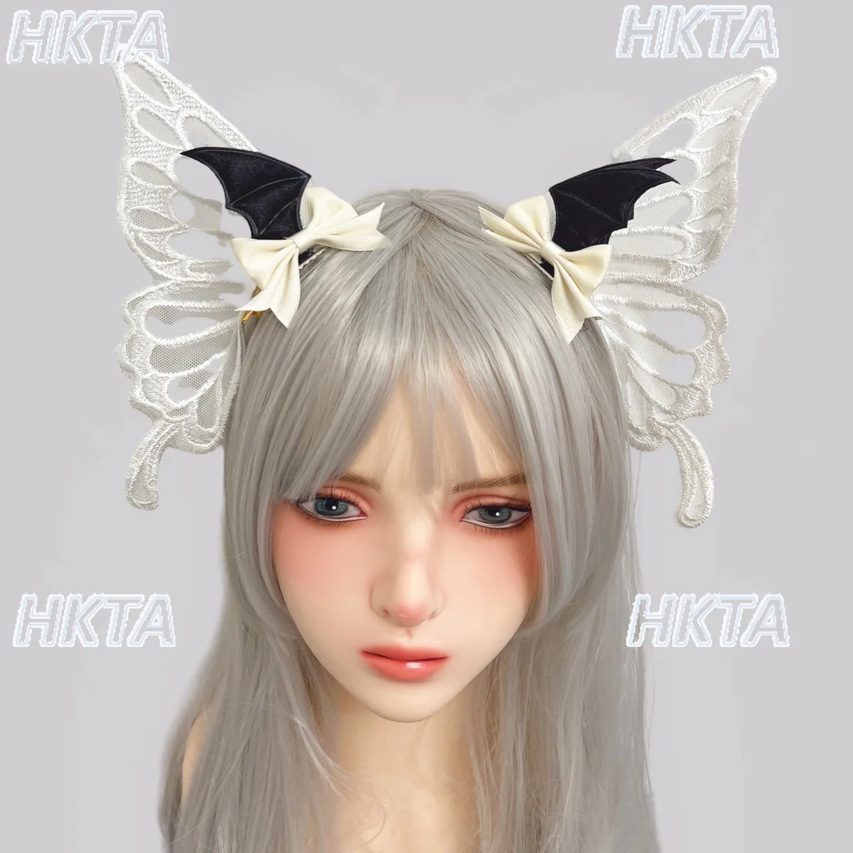 

Halloween Dark Gothic Witch Big Butterfly Hair Clip Demon 3D Bat Wings Side Clip Hairpin Cute Fashion Lolita Cos Hair Accessory