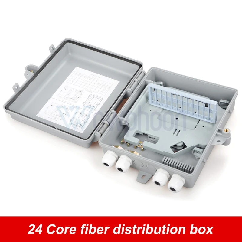 Imagem -03 - Caixa de Distribuição de Fibra Óptica Caixa de Fibra Óptica Terminal Caixa de Ftth Personalizado ao ar Livre 24 Núcleo 1:16 Nap Odp Fdb