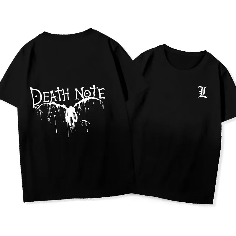 Japanese Anime T-shirt Death Note T Shirt Men Kawaii Cartoon Summer Tops Misa Amane Graphic Tees Harajuku Unisex Pop Y2k Tshirt