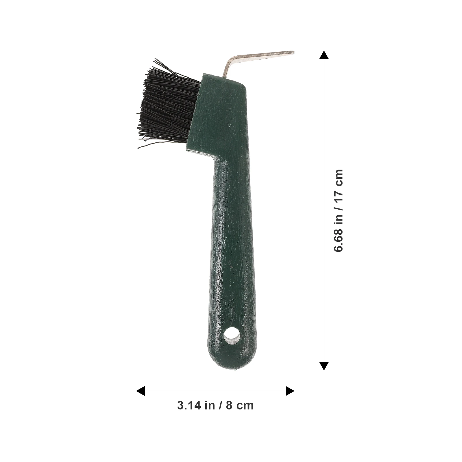 

Hoof Stainless Steel Durable Nylon Brush Soft Grip Handle Cleaning Tools Portable Horses Grooming Brushes