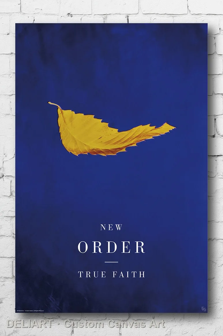 

NEW ORDER - TRUE FAITH MUSIC Canvas Poster Custom Size Available Room Decoration Home Decor Wall Art
