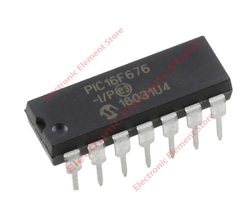 2PCS PIC16F676-I/P Microcontroller DIP-14