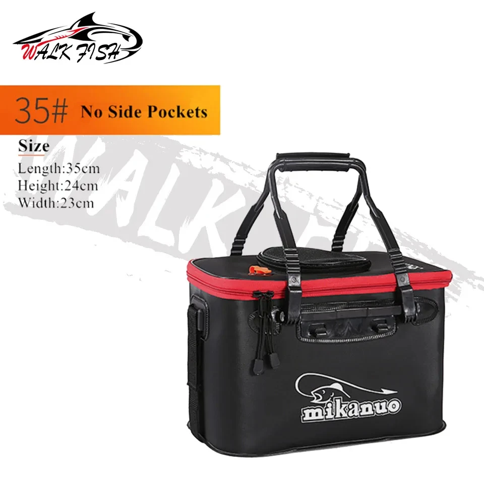 NONE SPAZIERGANG FISCH Verdicken Angeln Tasche Falten EVA Angeln Eimer Tragbare Live Fisch Box Lagerung Im Freien Wasserdichte Camping Wandern Tasche 8